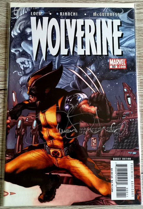 Preview of the first image of Wolverine #50 1ST PRINT ! - Signed by legendary artist creator Simone Bianchi!! With DF COA and Sea.