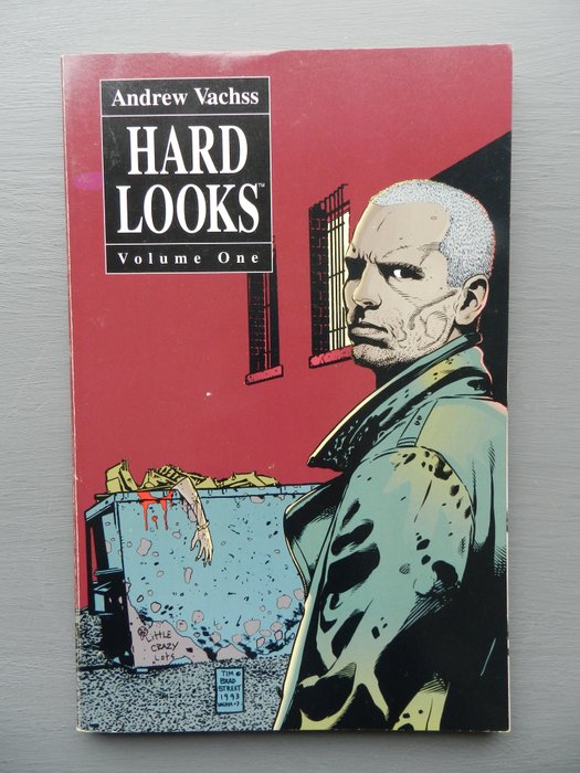Image 3 of Dark Horse - Hard Looks Volume 1 with original drawing by Andrew Vachss - Softcover - First edition