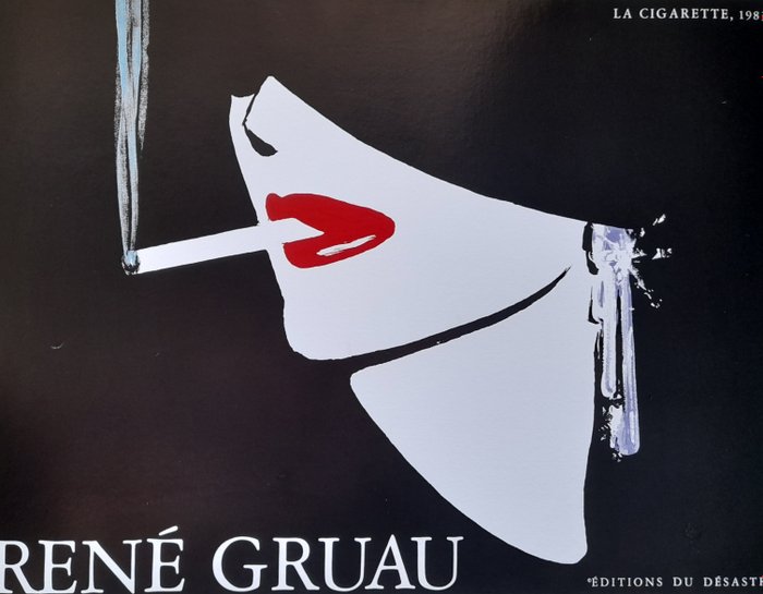 René Gruau - La Cigarette - Década de 1980
