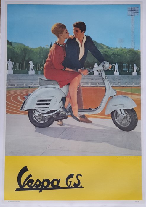 unkown - MITICAL VESPA GS Ted Windsor at Foro Italico - anii `60