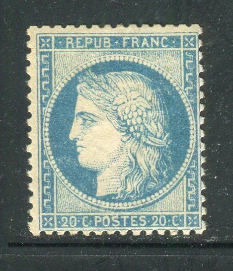 Preview of the first image of France 1870 - Superbe & Rare n° 37b Emission de La Commune Neuf * Signé Brun & Roumet.