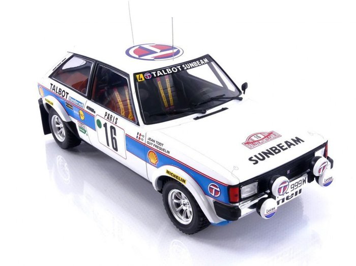 Image 2 of IXO Models - 1:18 - Talbot Sunbeam Lotus #16 Rallye Monte-Carlo 1981 - G. Frequelin / J. Todt