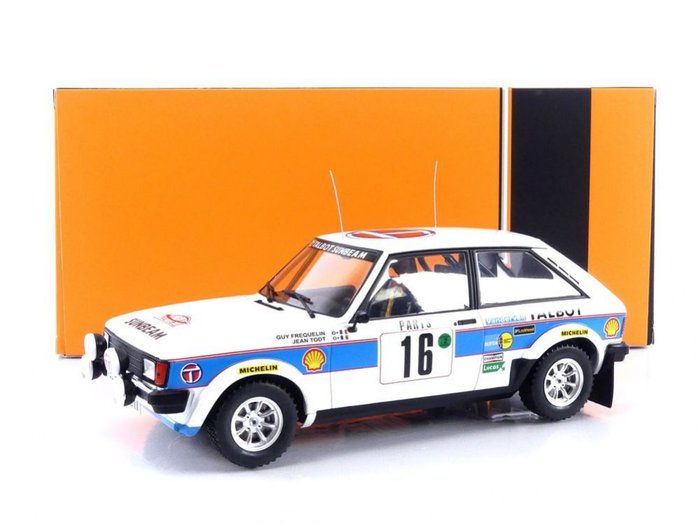 Preview of the first image of IXO Models - 1:18 - Talbot Sunbeam Lotus #16 Rallye Monte-Carlo 1981 - G. Frequelin / J. Todt.