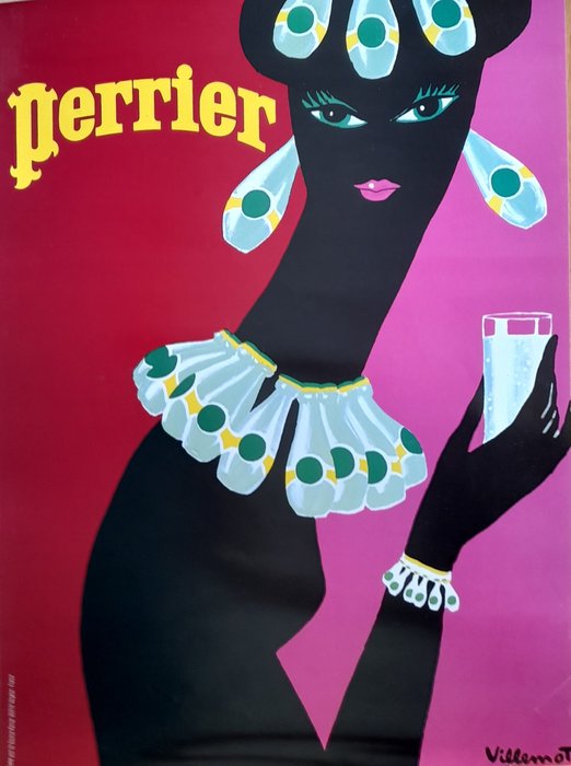 Bernard Villemot - Perrier - 1970er Jahre