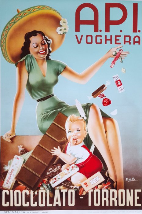Di Lullo - Api Voghera Cioccolato Torrone - 1950