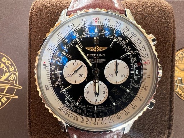 Preview of the first image of Breitling - Navitimer 0146 DC-3 World Tour - AB01291A.BD09.443X.A20BA.1 - Lim. Edt. 500pcs - Men -.