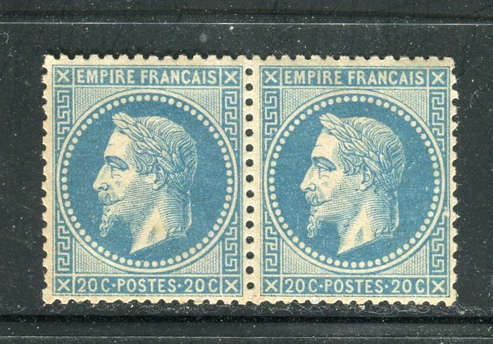 Preview of the first image of France 1868 - Superbe & Rare Paire de n° 29B Neuve **.