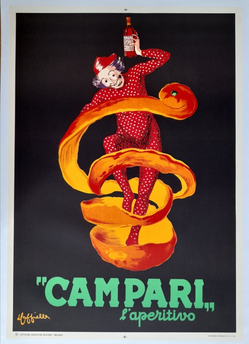 Leonetto Cappiello - Campari Cappiello (large size 140 x 100 cm) - 1950年代