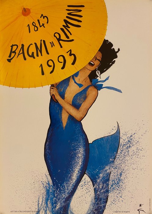 René Gruau - Rimini Bagni - Années 1990