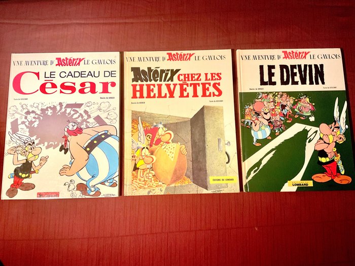 Preview of the first image of Astérix T16 + T19 + T21 - 3x C - First edition - (1970/1974).