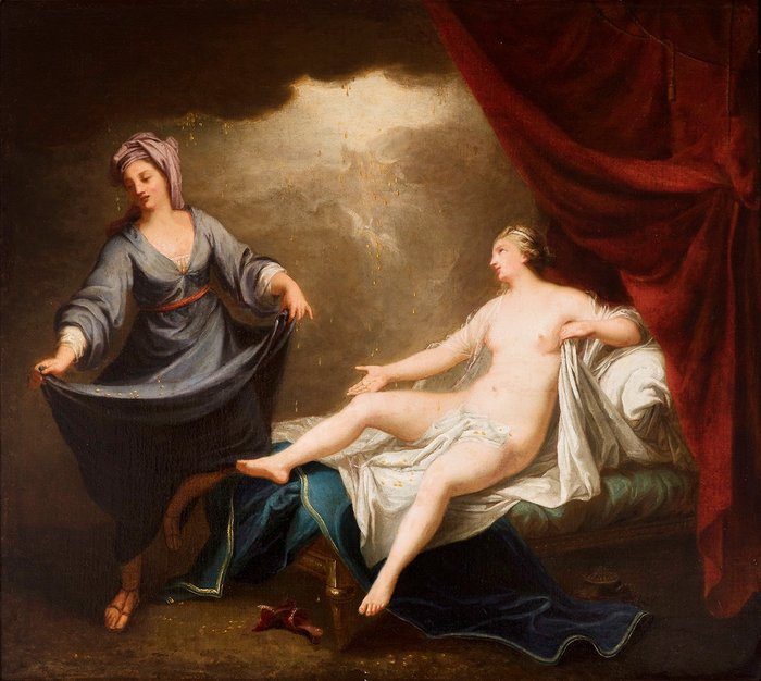 Louis de Boullogne, el Joven (1654 - 1733), Studio - Danaë and the Shower of Gold