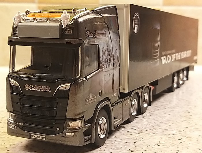 Tekno 1:50 - Φορτηγό μοντελισμού - Scania R520 - τρακτέρ με κουτί ρυμουλκούμενο "Markus Peitz"