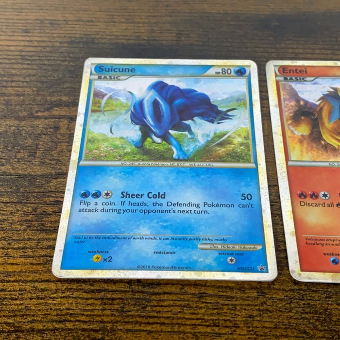 The Pokémon Company - Conjunto de 3 cartas Suicune/Entei/Raikou - Catawiki