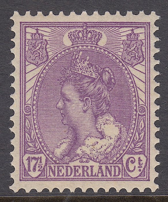 Preview of the first image of Netherlands 1920 - Queen Wilhelmina ‘fur collar’ - NVPH 66.