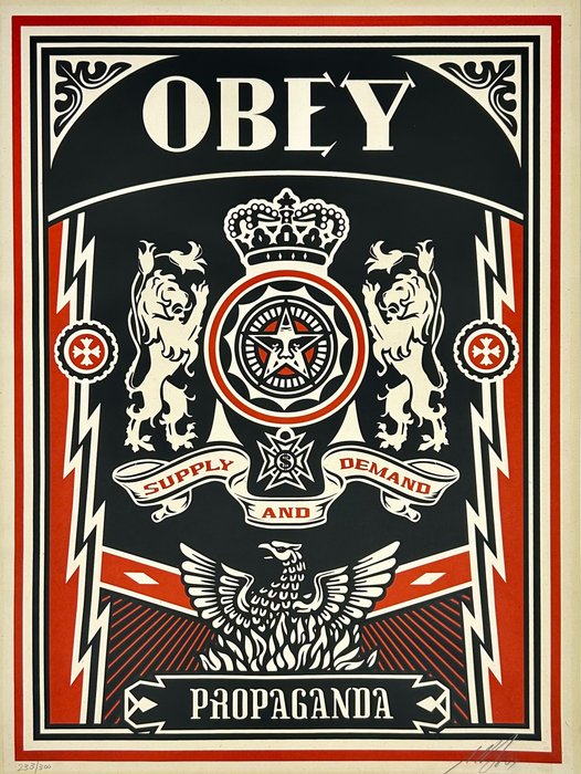 Preview of the first image of Shepard Fairey (OBEY) (1970) - Obey Lions.