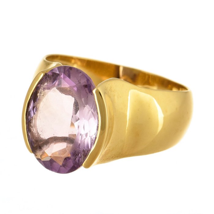 Image 2 of 18 kt. Gold - Ring - 4.80 ct Amethyst