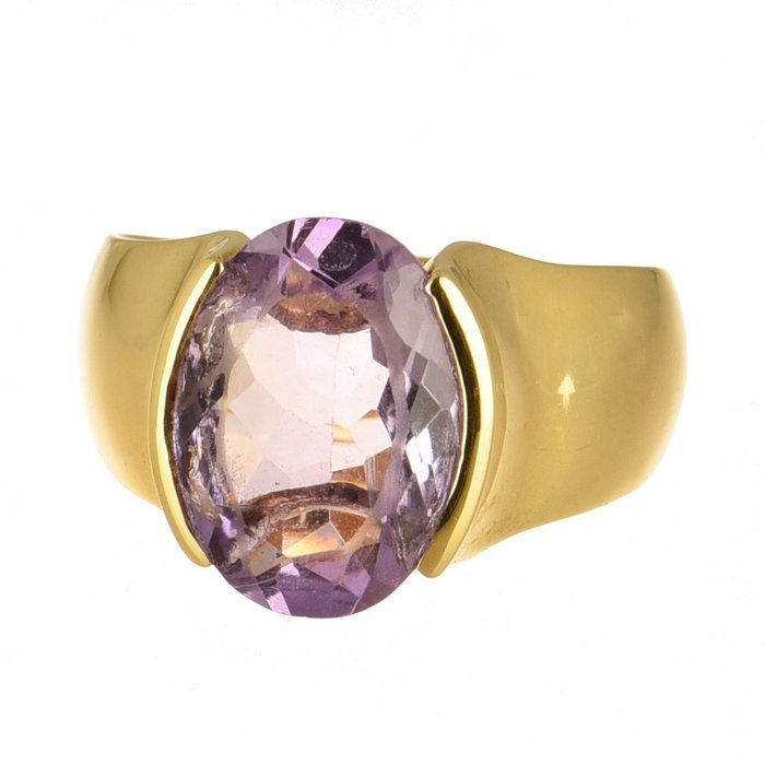 Image 3 of 18 kt. Gold - Ring - 4.80 ct Amethyst