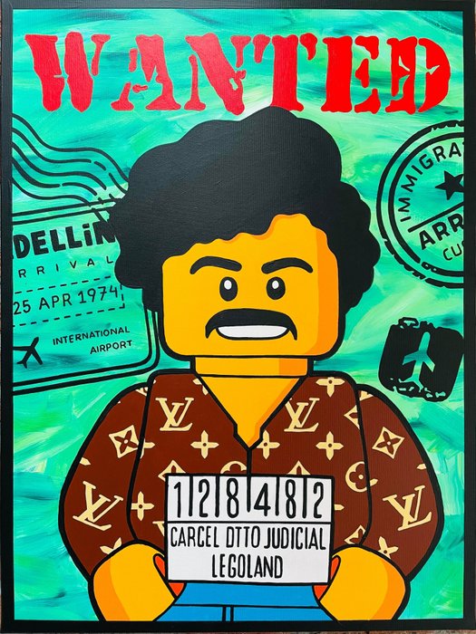 Preview of the first image of Xavier Van Walsem - Pablo Escobar Lego Louis Vuitton.