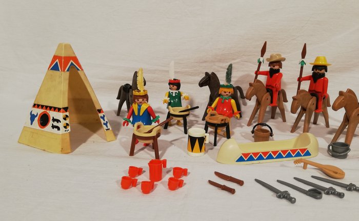 Image 2 of Playmobil Geobra - Collection vintage Playmobil Indians / Cowboys / Pirates - 1970-1979