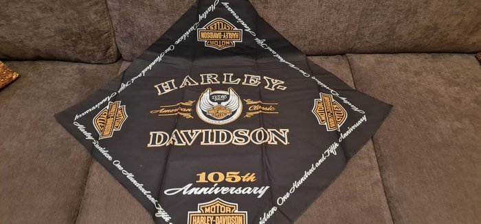 Image 2 of Accessory - Harley Davidson Bandana 105 th anniversary rare nos new - Harley Davidson - After 2000