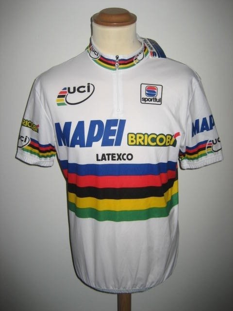 Mapei Bricobi - Wereldkampioen Wielrennen - Oscar Camenzind - 1998 - Camisola(s)