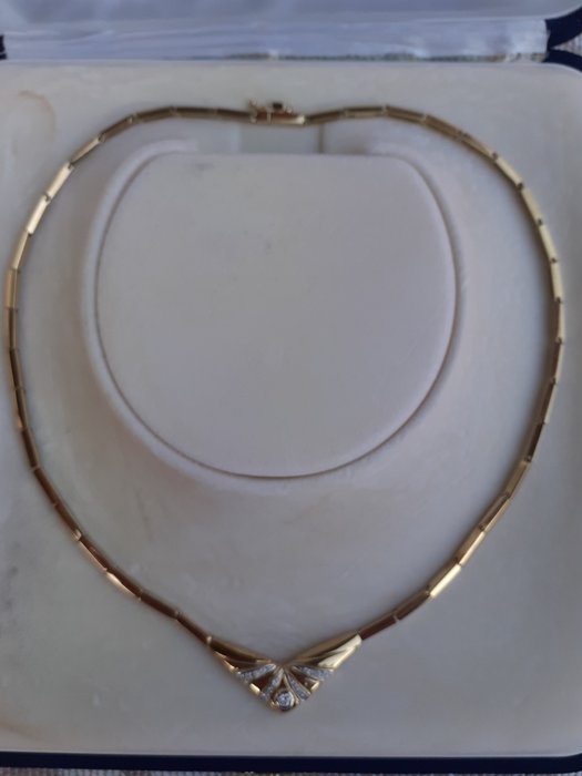 Image 2 of 18 kt. Gold - Necklace - 0.10 ct Diamond - Diamonds