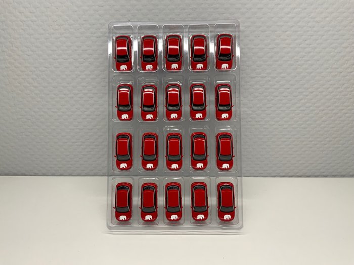 Preview of the first image of Herpa 1:87 - model cars - Cargo Audi A1, red.