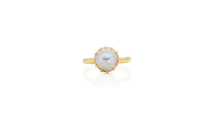 NGI Certificate - 835 Yellow gold - Ring South Sea Pearl