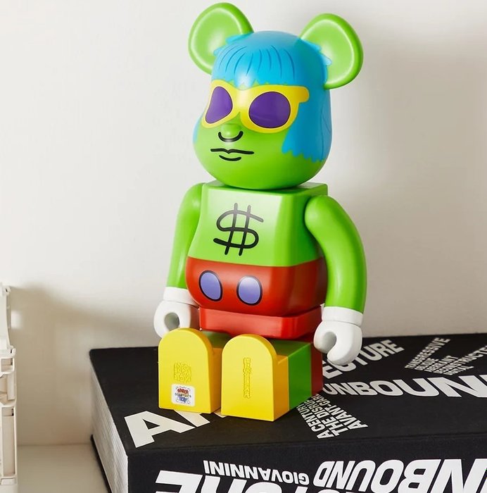 Image 2 of Medicom Bearbrick 400% - Andy Mouse (Keith Haring)