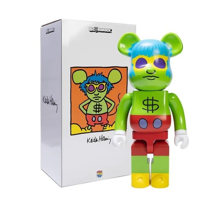 Preview of the first image of Medicom Bearbrick 400% - Andy Mouse (Keith Haring).