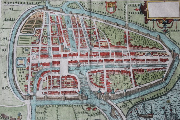 Preview of the first image of Netherlands, Rotterdam; L. Guicciardini - Rotterdam - 1581-1600.