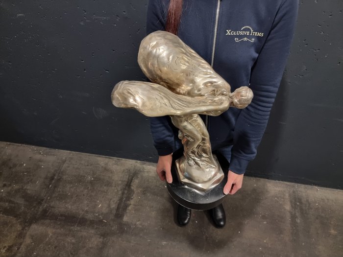 Preview of the first image of Decorative object - XXL Bronze Rolls Royce -Spirit of Ecstasy- 50cm x 10Kg - Rolls-Royce.