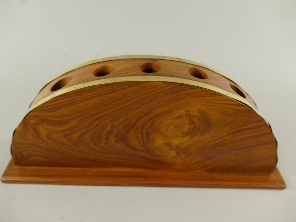 Preview of the first image of Walking stick holder / Wood / Brass (1) - Brass, Wood - 20th century.