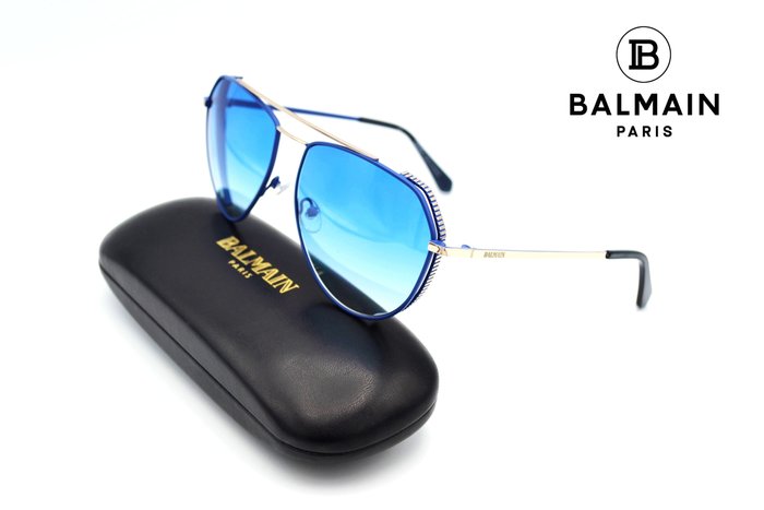 Balmain - Paris BL2532B C01 - No reserve - Aviator Blue & Gold Design - Blue Lenses - *Unused & New* - Gafas de sol