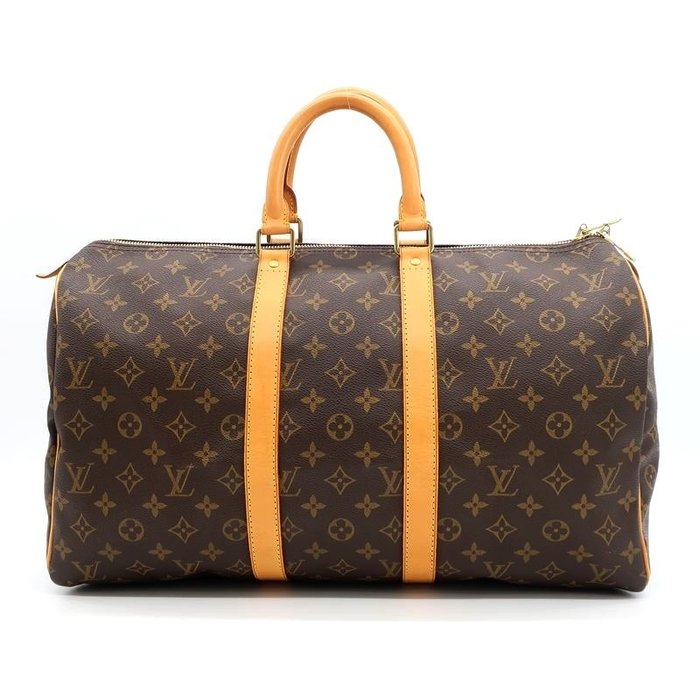 LOUIS VUITTON Travel Bags Keepall Louis Vuitton Plastic For Female