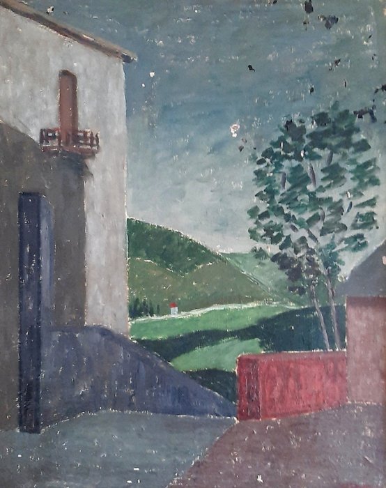 Agostino Barbieri (1915-2006) - Paesaggio in collina - Catawiki