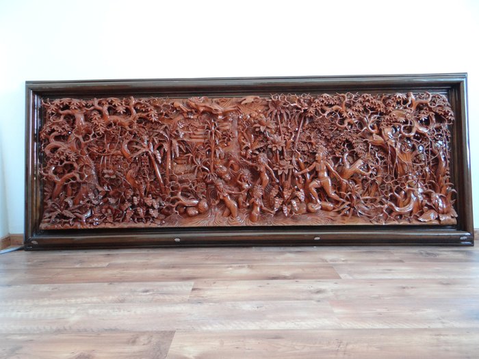 Carving - Wood - 223 cm - Bali, Indonesia 