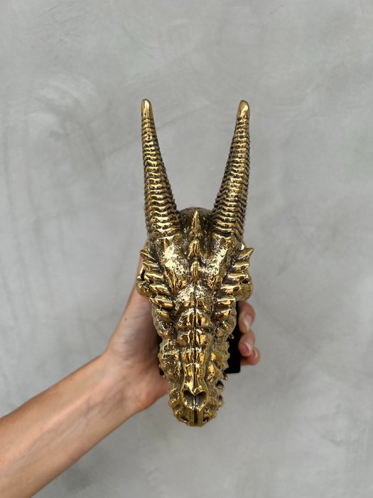 GEEN MINIMUMVERKOOPPRIJS – Bronzen beeld van een draak – Brons