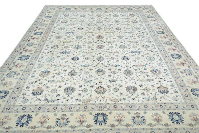Tabriz 50 Raj - 非常精致的波斯地毯，丝绸上有很多丝绸 - 400 cm - 297 cm