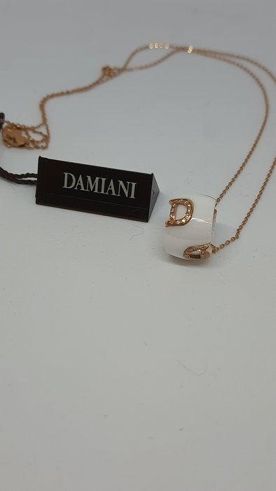 Damiani - 18 karat Rosegull - Halskjede - 0.14 ct Diamant