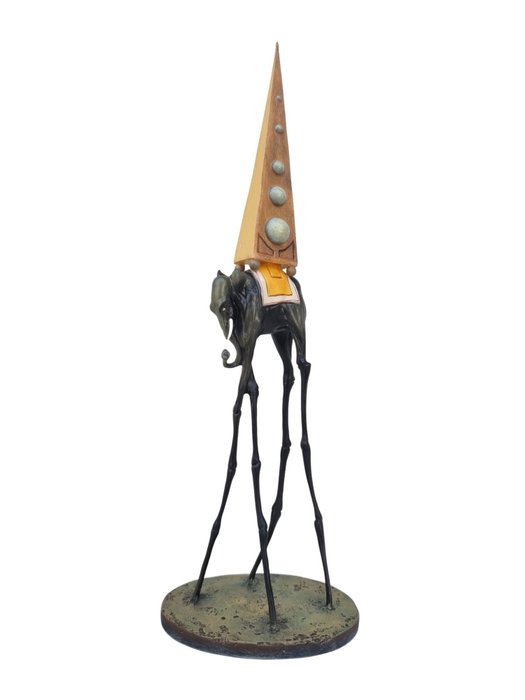 Salvador Dali (1904-1989) - Escultura, De verzoeking van de Heilige Antonius - 24 cm - Resina