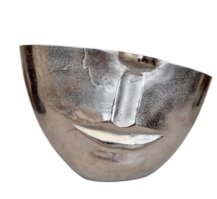 Servierplatte - Gesichtsschatten - Aluminium