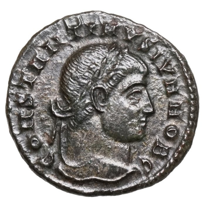 Rooman imperiumi. Constantine II, Caesar (316-337). Follis Siscia, LAGERTOR