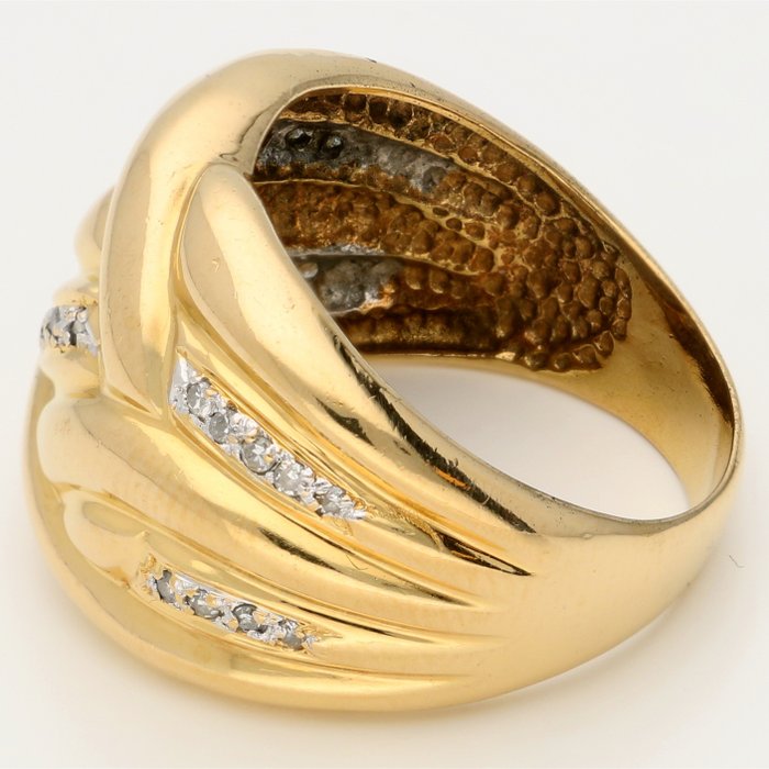 18 karaat Goud – Ring – 0.11 ct Diamant