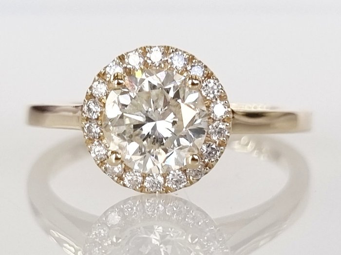 14 kt Guld - Ring - 1.51 ct Diamant