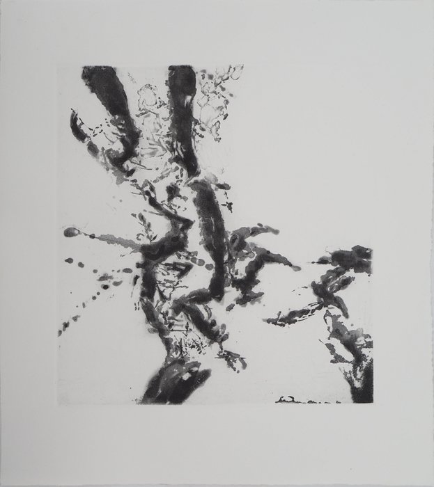 Zao Wou-Ki (1921-2013) - Composition abstraite : Annonciation