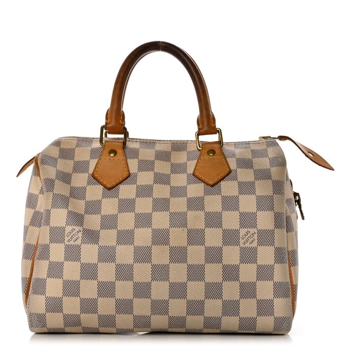 Louis Vuitton Jersey Tote N44022 Creme Brown Damier Top Zip Shoulder Bag