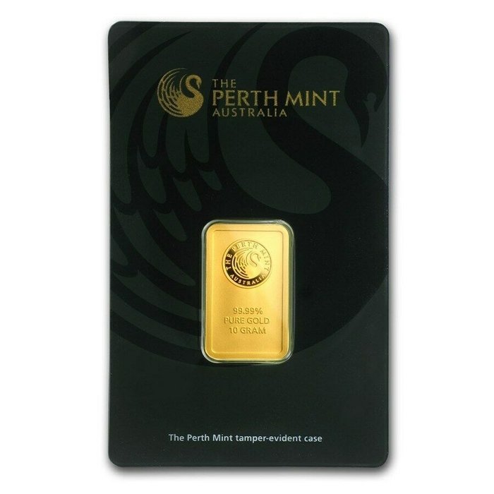 10 gram - Guld 999 - Perth Mint - Forseglet & Med certifikat