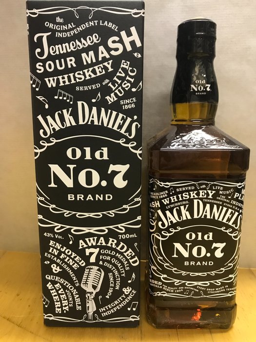 Jack Daniel's - Old No 7 - Music Label - Paula Scher - Original bottling  - 70厘升