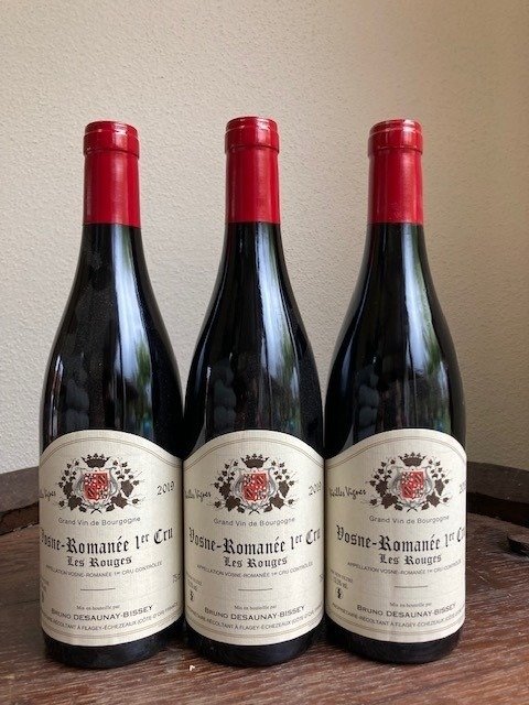 2019 Vosne-Romanée 1° Cru "les Rouges" - Bruno Desaunay-Bissey - Burgundy - 3 Bottles (0.75L)